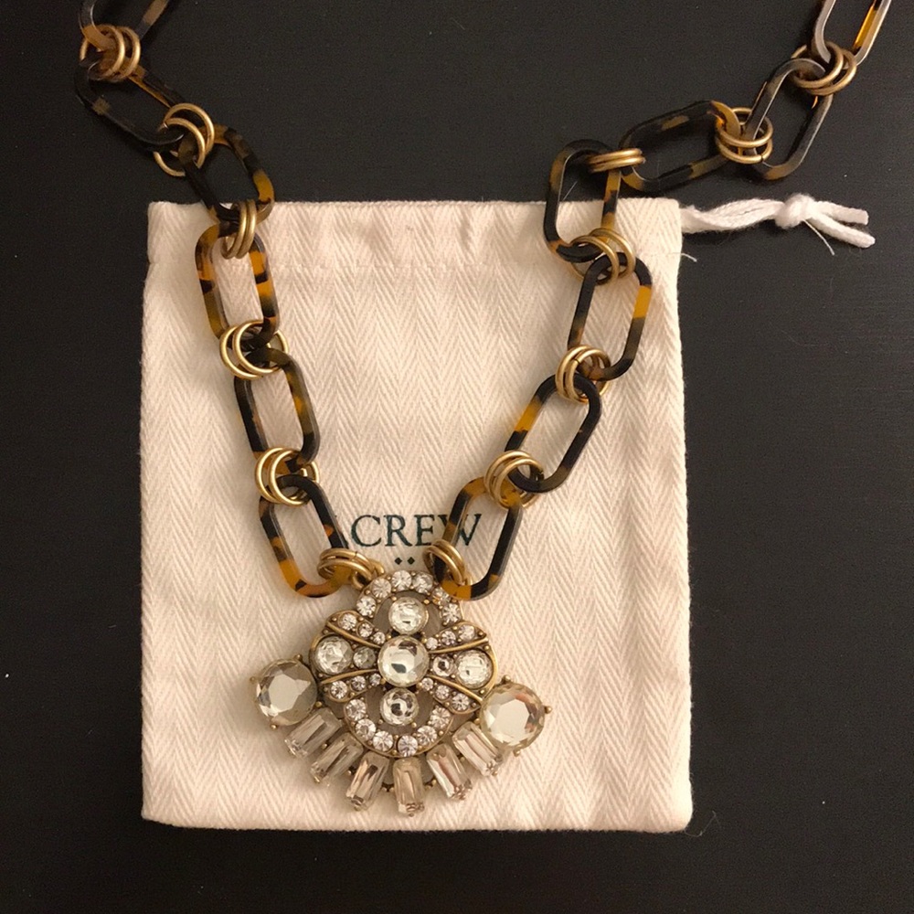 J. Crew tortoise shell statement necklace